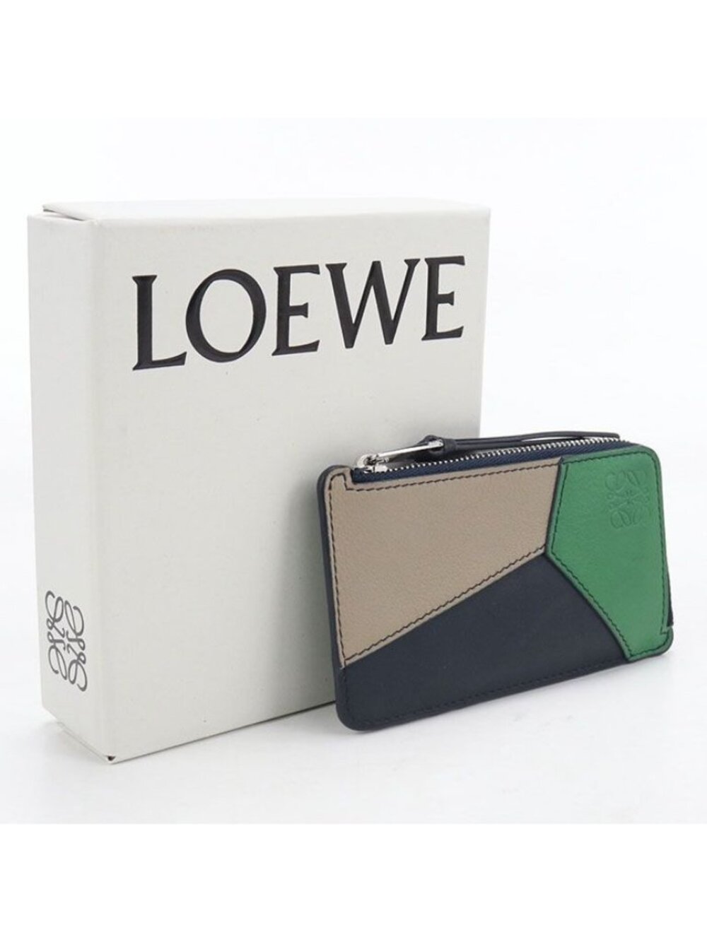 Loewe Coin Card Holder Fragment Case Puzzle Purse Calfskin